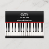 ピアノ鍵盤先生 名刺 (裏面)