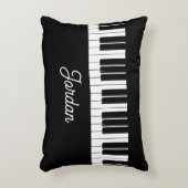 ピアノ鍵盤名ピアニスト枕 アクセントクッション (正面(垂直))