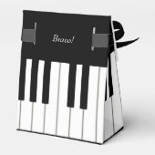 ピアノ鍵盤音楽イベントリサイタルパーソナライズされた フェイバーボックス (裏面サイド)