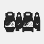 ピアノ鍵盤音楽デザイン2つの文字領域 フェイバーボックス (折り畳みなし)