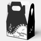 ピアノ鍵盤音楽デザイン2つの文字領域 フェイバーボックス (オープン)