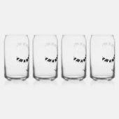 ピアノ鍵盤音楽デザイン ガラス缶 (右)