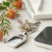 ピアノ鍵盤音楽デザイン キーホルダー (側面)