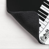 ピアノ鍵盤音楽デザイン マウスパッド (コーナー)