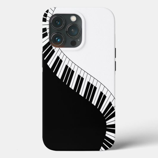 ピアノ鍵盤音楽デザイン Case-Mate iPhoneケース (裏面)