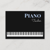 ピアノ鍵盤音楽教師キーボード講師 名刺 (正面)