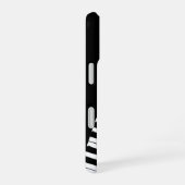 ピアノ鍵盤 | スラント | カスタマイズ可能 iPhone 16ケース (右側面)