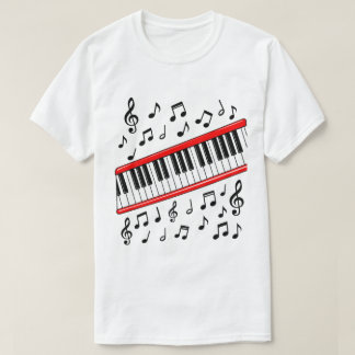 ピアノ鍵盤 ビート・イット 80年代 コスプレ ミュージックラバー Tシャツ