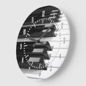 ピアノ鍵盤 ラージ壁時計 (傾斜)