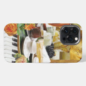 ピアノ鍵盤+携帯ケース iPhoneケース (裏面横)