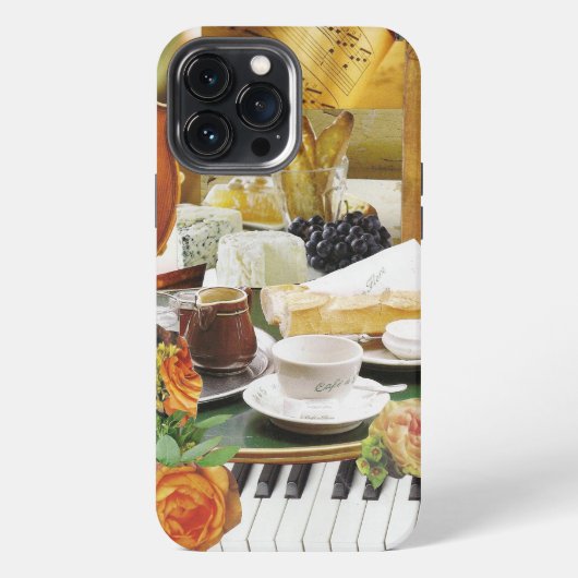 ピアノ鍵盤+携帯ケース iPhoneケース (裏面)
