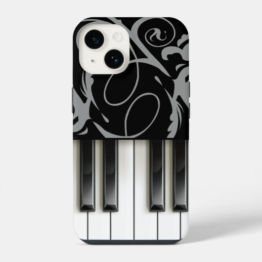 ピアノ鍵盤 iPhoneケース (裏面)