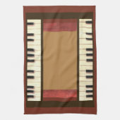 ピアノ鍵縁どキッチンタオル キッチンタオル (縦)