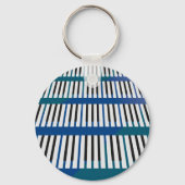 ピアノ鍵音楽キーチェーン キーホルダー (正面)