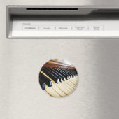 ピアノ鍵音楽ギフトラウンド冷蔵庫用マグネット マグネット (インサイチュ (食洗機))