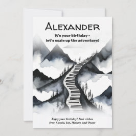 ピアノ鍵音楽マウンテンズキーボードクライム誕生日 カード