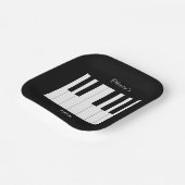 ピアノ鍵音楽愛好家お祝いテーマ ペーパープレート (傾斜あり)