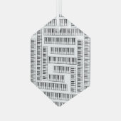 ピアノ鍵 ガラスオーナメント (正面左)