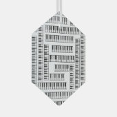 ピアノ鍵 ガラスオーナメント (正面右)