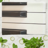 ピアノ鍵 キッチンタオル (折り畳み)