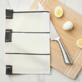 ピアノ鍵 キッチンタオル (四つ折り)