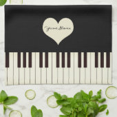 ピアノ鍵 キッチンタオル (折り畳み)