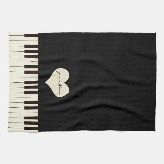 ピアノ鍵 キッチンタオル (横)