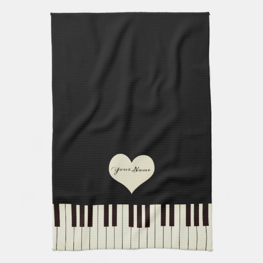 ピアノ鍵 キッチンタオル (縦)