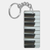 ピアノ鍵 – キーチェーン (正面左)