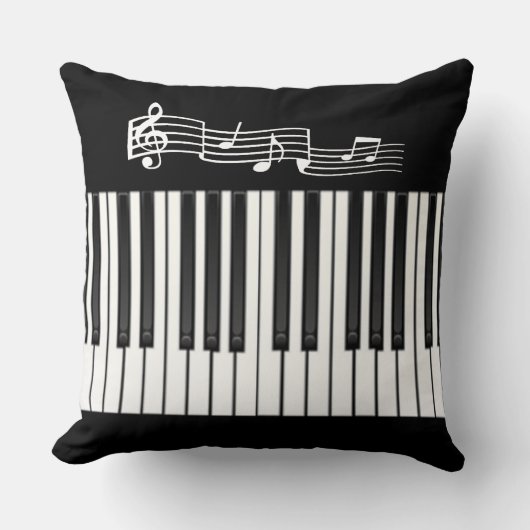 ピアノ鍵 クッション (正面)