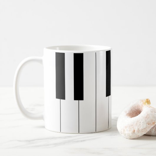 ピアノ鍵 コーヒーマグカップ (ドーナツ)