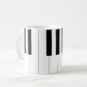 ピアノ鍵 コーヒーマグカップ (正面左)