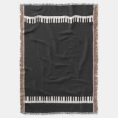 ピアノ鍵 スローブランケット (正面縦)