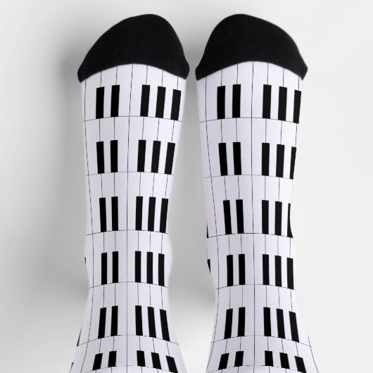 ピアノ鍵 ソックス (上部)