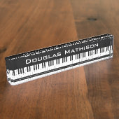 ピアノ鍵 デスクネームプレート (側面)