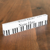 ピアノ鍵 デスクネームプレート (側面)