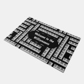 ピアノ鍵 ドアマット (アングル)