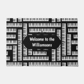 ピアノ鍵 ドアマット (正面)