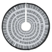 ピアノ鍵 ブラッシュドポリエステルツリースカート (正面)