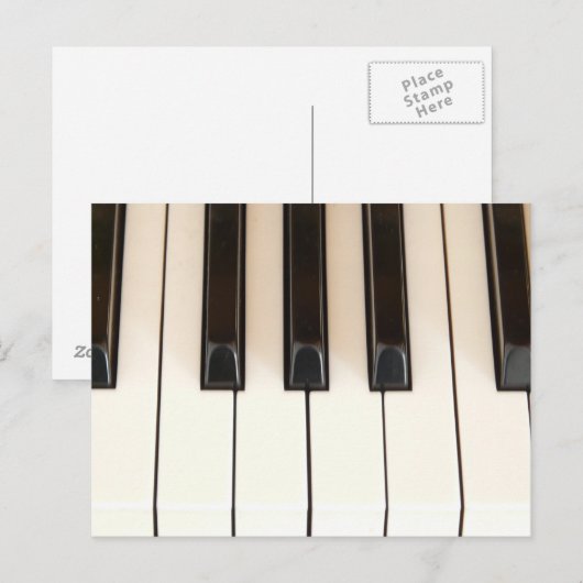 ピアノ鍵 ポストカード (正面/裏面)