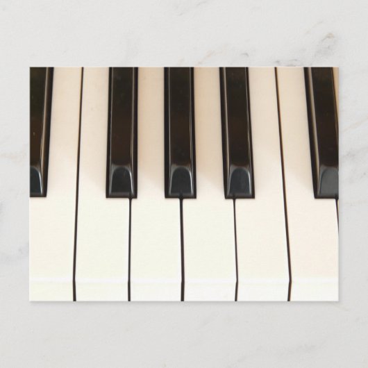 ピアノ鍵 ポストカード (正面)