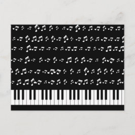 ピアノ鍵 ポストカード
