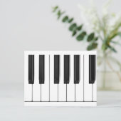 ピアノ鍵 ポストカード (スタンド正面)