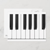 ピアノ鍵 ポストカード (正面/裏面)