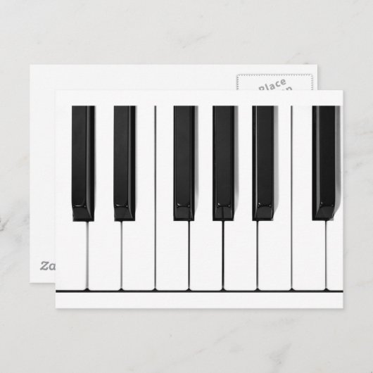 ピアノ鍵 ポストカード (正面/裏面)