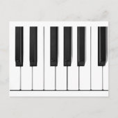 ピアノ鍵 ポストカード (正面)