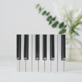 ピアノ鍵 ポストカード (スタンド正面)