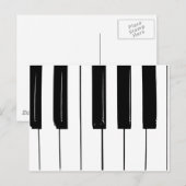 ピアノ鍵 ポストカード (正面/裏面)