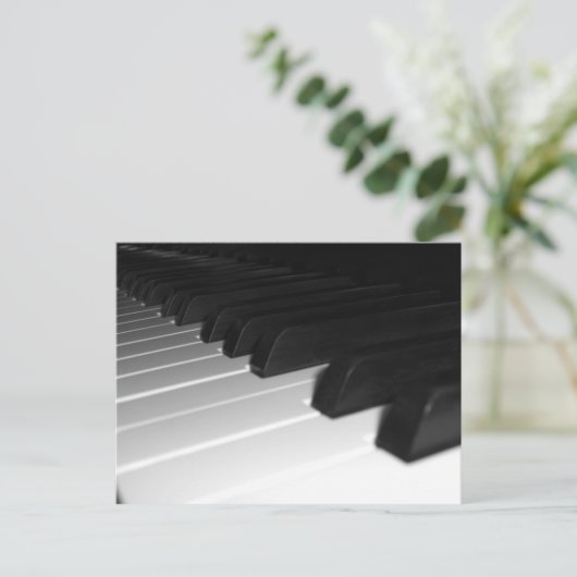 ピアノ鍵 ポストカード (スタンド正面)