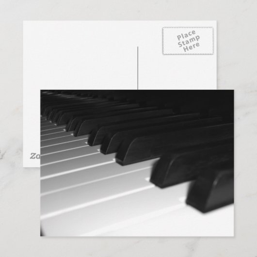 ピアノ鍵 ポストカード (正面/裏面)